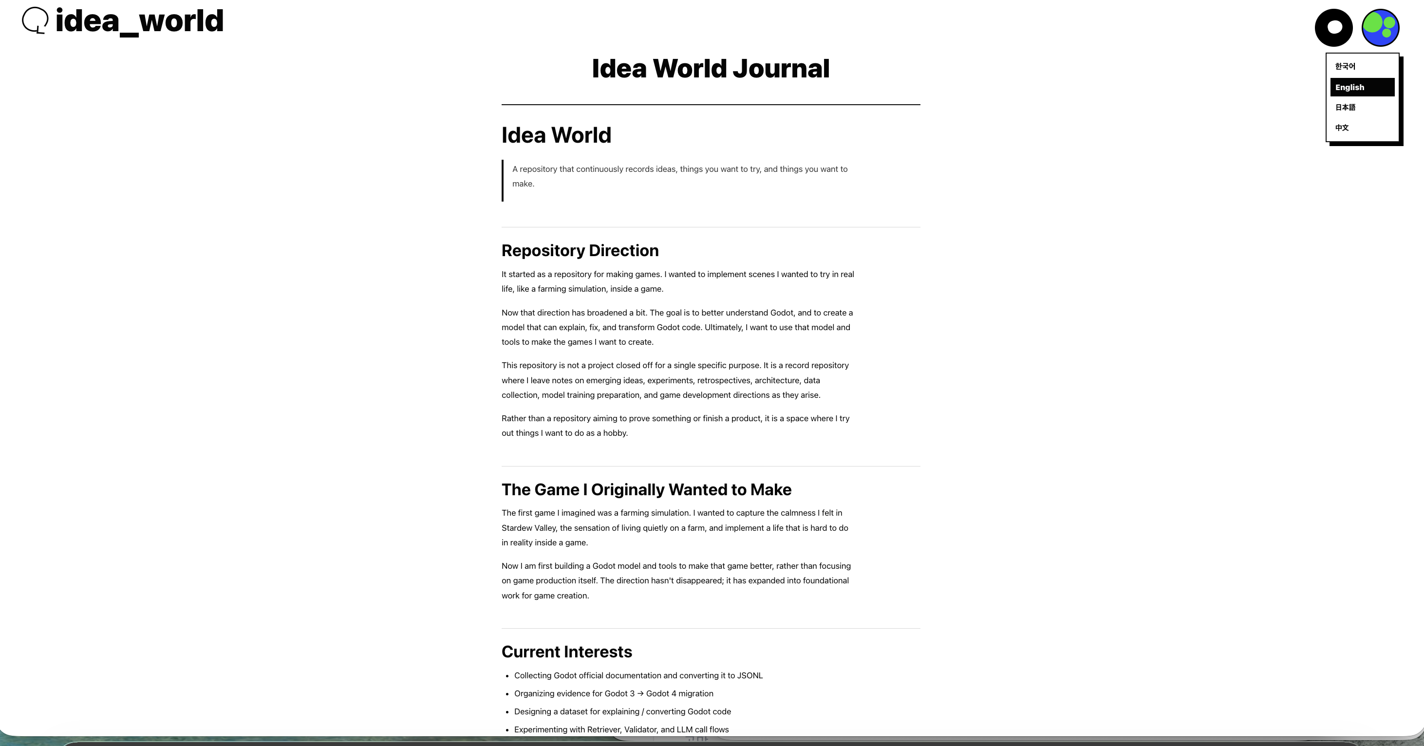 Blog-Prototyp-Bildschirm